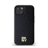 DKNY PU Leather Repeat Pattern Stack Logo Apple iPhone 14 Magsafe kompatibilis hátlap tok, fekete