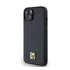 DKNY PU Leather Repeat Pattern Stack Logo Apple iPhone 14 Magsafe kompatibilis hátlap tok, fekete