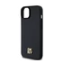 DKNY PU Leather Repeat Pattern Stack Logo Apple iPhone 15 Plus Magsafe kompatibilis hátlap tok, fekete