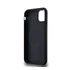 DKNY PU Leather Repeat Pattern Bottom Stripe Apple iPhone 11 Magsafe kompatibilis hátlap tok, fekete