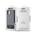 DKNY PU Leather Repeat Pattern Bottom Stripe Apple iPhone 13 Magsafe kompatibilis hátlap tok, fekete