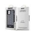 DKNY PU Leather Repeat Pattern Bottom Stripe Apple iPhone 15 Magsafe kompatibilis hátlap tok, fekete