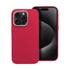 Frame iPhone 15 Pro közepesen ütésálló tok kameravédő kerettel, magenta