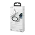 Baseus Tungsten Gold 3in1 USB-kábel, USB / micro-USB / USB-C / Lightning, 3,5 A, 1,5 m, fekete