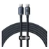 Baseus Crystal Shine USB-C / USB-C kábel, 100W, 2m, fekete