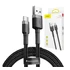 Baseus Cafule USB / USB-C töltő- és adatkábel, 2A, 3m, szürke-fekete