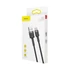 Baseus Cafule USB / USB-C töltő- és adatkábel, 2A, 3m, szürke-fekete