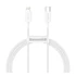 Baseus Superior Series USB-C / Lightning töltő- és adatkábel, 20W, PD, 1m, fehér