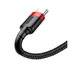 Baseus Cafule USB / USB-C töltő- és adatkábel, 2A, 2m, piros-fekete