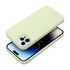 Roar Apple iPhone 12 Pro Max prémium szilikon tok velúr béléssel, világoszöld