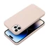 Roar Apple iPhone 12 Pro Max prémium szilikon tok velúr béléssel, világos rózsaszín