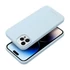 Roar Apple iPhone 12 Pro Max prémium szilikon tok velúr béléssel, világoskék