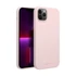 Roar Apple iPhone 13 Pro Max prémium szilikon tok velúr béléssel, világos rózsaszín