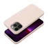 Roar Apple iPhone 13 Pro Max prémium szilikon tok velúr béléssel, világos rózsaszín