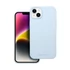 Roar Apple iPhone 14 Plus prémium szilikon tok velúr béléssel, világoskék
