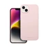 Roar Apple iPhone 14 Plus prémium szilikon tok velúr béléssel, világos rózsaszín