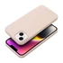 Roar Apple iPhone 14 Plus prémium szilikon tok velúr béléssel, világos rózsaszín