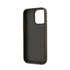 DKNY PU Leather Stack Logo Apple iPhone 15 Pro Max hátlap tok csuklópánttal, barna