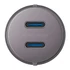 Energea Alu Drive D60 2xUSB-C autós szivargyújtó töltő, (PD-PPS) 66W, szürke