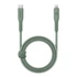 Energea Flow C94 USB-C / Lightning MFI szövet gyorstöltő- és adatkábel, 1.5m, 60W, 3A, zöld