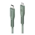 Energea Flow C94 USB-C / Lightning MFI szövet gyorstöltő- és adatkábel, 1.5m, 60W, 3A, zöld