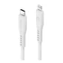 Energea Flow C94 USB-C / Lightning MFI szövet gyorstöltő- és adatkábel, 1.5m, 60W, 3A, fehér