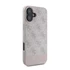 Guess 4G Bottom Stripe Apple iPhone 16 hátlap tok, rózsaszín GUHCP16SG4GLPI