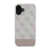 Guess 4G Bottom Stripe Apple iPhone 16 Plus hátlap tok, rózsaszín GUHCP16MG4GLPI