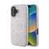 Guess Saffiano Peony Classic Logo Apple iPhone 16 Plus hátlap tok, rózsaszín GUHMP16MPSAPSMEP