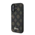 Guess PU Peony Script Apple iPhone 16 Plus MagSafe kompatibilis tok, fekete/barna GUHMP16MPGPYSK