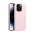 Roar Apple iPhone 16 Pro Max prémium szilikon tok velúr béléssel, világosrózsaszín