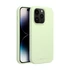 Roar Apple iPhone 16 Pro prémium szilikon tok velúr béléssel, világoszöld