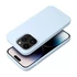 Roar Apple iPhone 16 Pro Max prémium szilikon tok velúr béléssel, világoskék