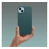 Matt Apple iPhone 16 Pro Max szilikon tok, sötétzöld