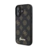 Guess Peony Script Apple iPhone 16 MagSafe kompatibilis hátlap tok, fekete/barna GUHMP16SPGPYSK
