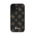 Guess Peony Script Apple iPhone 16 MagSafe kompatibilis hátlap tok, fekete/barna GUHMP16SPGPYSK