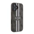 Guess 4G Printed Stripes MagSafe Apple iPhone 16 hátlap tok, barna GUHMP16SP4RPSW