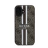 Guess 4G Printed Stripes MagSafe Apple iPhone 16 hátlap tok, barna GUHMP16SP4RPSW
