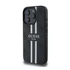 Guess 4G Printed Stripes MagSafe Apple iPhone 16 Pro Max hátlap tok, fekete/barna GUHMP16XP4RPSK