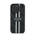 Guess 4G Printed Stripes MagSafe Apple iPhone 16 Pro Max hátlap tok, fekete/barna GUHMP16XP4RPSK