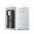 Guess 4G Printed Stripes MagSafe Apple iPhone 16 Pro Max hátlap tok, fekete/barna GUHMP16XP4RPSK