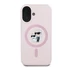Karl Lagerfeld Silicone KC Heads Ring Apple iPhone 16 Plus hátlap tok, rózsaszín KLHMP16MSCMKCRHP