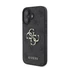 Guess PU 4G Metal Logo Apple iPhone 16 Plus hátlap tok, szürke