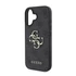 Guess PU 4G Metal Logo Apple iPhone 16 Plus hátlap tok, szürke