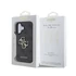 Guess PU 4G Metal Logo Apple iPhone 16 Plus hátlap tok, szürke