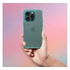 Matrix Apple iPhone 15 Pro Max hátlap tok kameravédő peremmel, zöld/menta