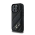 Karl Lagerfeld Quilted Signature Apple iPhone 16 Pro Max hátlap tok, fekete KLHCP16XPQDSMGK
